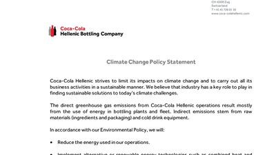 Climate change policy