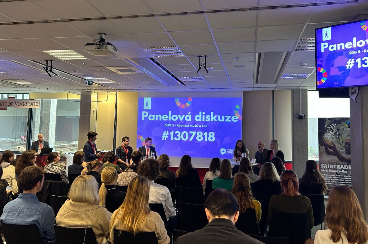 Veronika Němcová v panelu Inspirativního networkingu