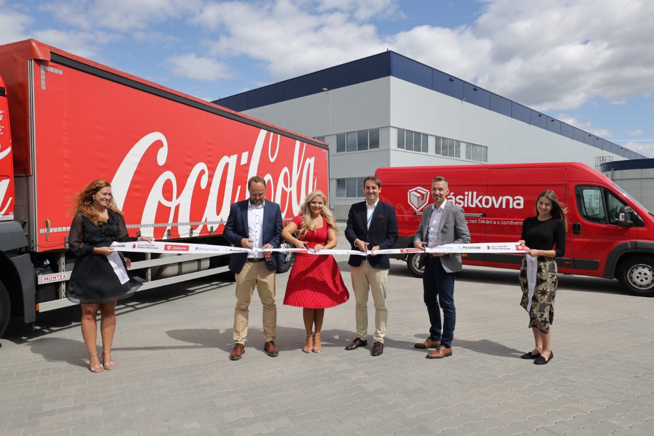 (zleva) Jan Turek (Coca-Cola), Simona Kijonková (Zásilkovna), Milan Kratina (Accolade), Pavel Sovička (Panattoni)